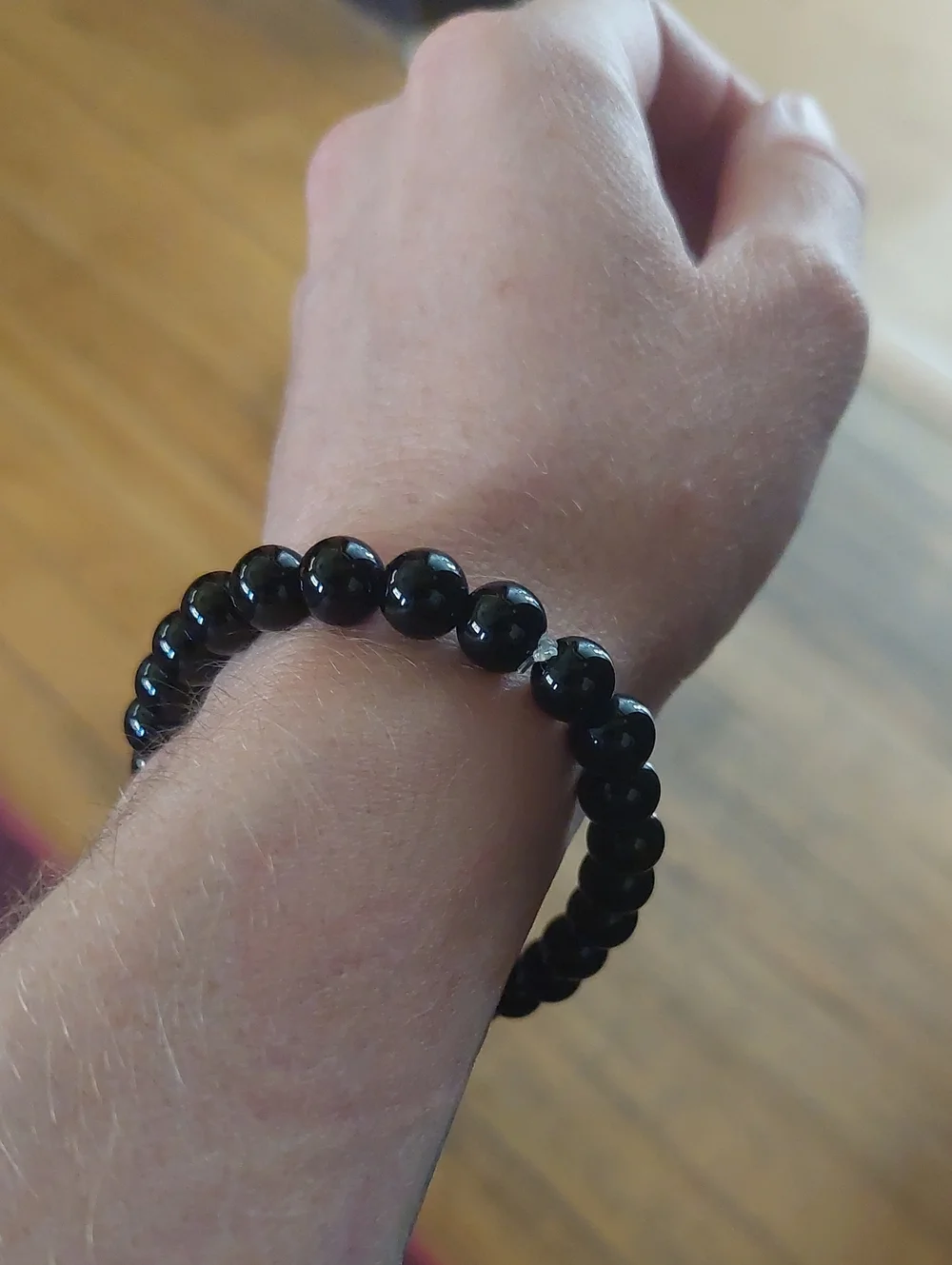 Obsidian Bead Bracelet
